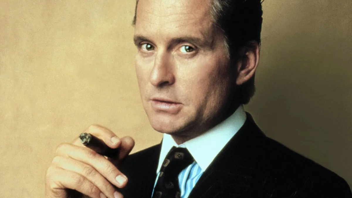 Michael Douglas als „Gordon Gekko“ in „Wall Street“