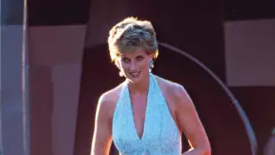 Lady Diana während einer Veranstaltung in der Serpentine Gallery 1995