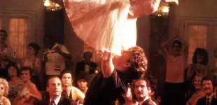 Jennifer Grey und Patrick Swayze bei ihrer legendären Hebefigur aus "Dirty Dancing"