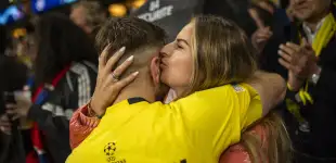 Niclas Füllkrug (BVB) und Lisa Füllkrug
