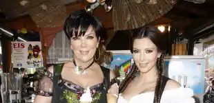 Kim Kardashian und Kris Jenner Oktoberfest