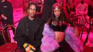 ASAP Rocky und Rihanna während der Milan Fashion Week