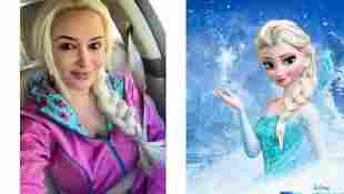 Daniela Katzenberger und „Elsa“ aus „Frozen“, Daniela Katzenberger, Elsa, Frozen