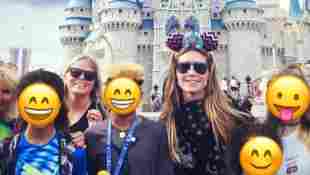 Heidi Klum und ihre Kinder im Disneyland