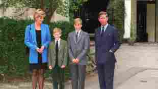 Lady Diana, Prinz Harry, Prinz William und Prinz Charles