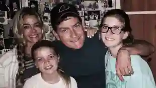 Charlie Sheen mit Denise Richards und den gemeinsamen Töchtern