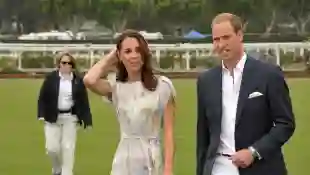Herzogin Kate mit Prinz William bei einem Polo-Turnier