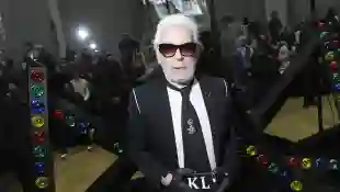 Karl Lagerfeld bei der Dior-Fashion-Show im Januar 2018