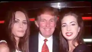 Melania, Donald und Ivanka Trump im Jahr 2000