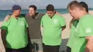 "Biggest Loser"-Kandidaten im Team Grün, Torsten ganz links