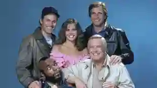 Dwigth Schultz, Melinda Culea, Dirk Benedict, Mr. T und Geroge Peppard