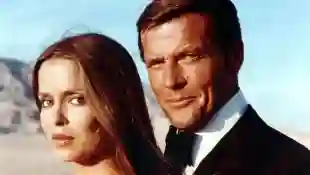 Barbara Bach und Roger Moore im „Bond“-Film „Der Spion, der mich liebte“