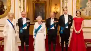 Britische Königsfamilie Buckingham Palace Prinz William Kate Die Queen Prinz Philip Herzogin Camilla