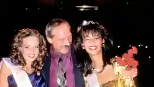 Christiane Stöcker, Dieter Rissen und Verona Pooth bei der Wahl zur Miss Germany 1989