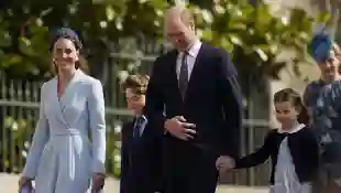 Herzogin Kate, Prinz George, Prinz William und Prinzessin Charlotte 2022