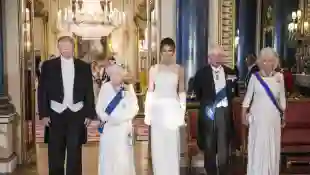 Die Trumps wurden feierlich im britischen Königshaus empfangen