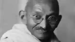 Der indische Unabhängigkeitskämpfer Mahatma Gandhi 1941