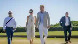 Prinz Harry und Meghan bei einem Polo-Turnier