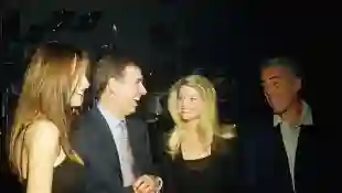 Melania Trump, Prince Andrew, Gwendolyn Beck und Jeffrey Epstein 2000