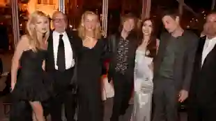 Georgia May Jagger, Rupert Murdoch, Jerry Hall, Mick Jagger,  Elizabeth Jagger und James Jagger