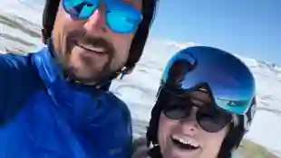 Prinz Haakon und Prinzessin Mette-Marit Ostern Ski Schnee