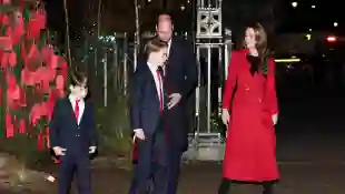 Prinzessin Kate, Prinz William und ihre Kinder beim Weihnachtsgottesdienst