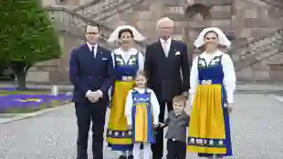 Schwedische Königsfamilie Tracht