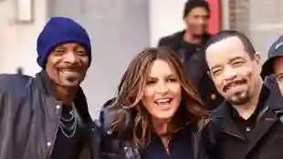 Snoop Dogg, Mariska Hargitay and Ice-T beim Dreh einer neuen Folge „Law & Order: Special Victims Unit“ 2019