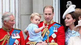 Prinz Charles, Prinz William, Prinz George und Kate Middleton