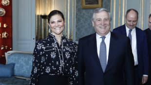 Victoria von Schweden und Präsident Antonio Tijani