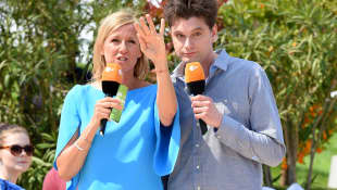 Andrea Kiewel und Lutz van der Horst beim ZDF Fernsehgarten