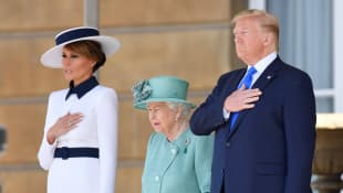Melania Trump, Donald Trump, Königin Elisabeth II. 