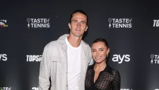 Alexander Zverev und Sophia Thomalla roter teppich heiß sexy