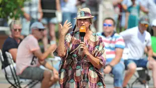 Andrea Kiewel beim „Fernsehgarten“