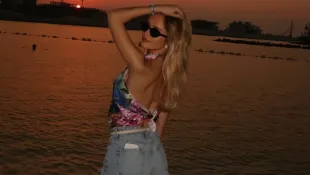 davina geiss heiß freizügig haut look hot pants