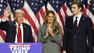 donald trump melania trump barron trump wahlparty veränderung familie