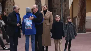 Fürst Albert Fürstin Charlène Prinz Jacques Prinzessin Gabriella