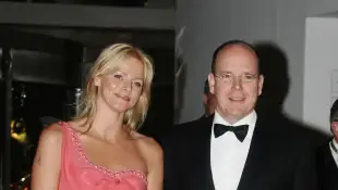 Fürstin Charlène Fürst Albert von Monaco früher
