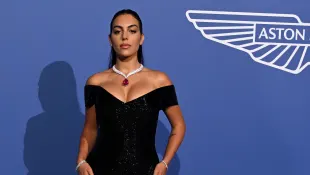 Georgina Rodríguez roter teppich heute heiß sexy