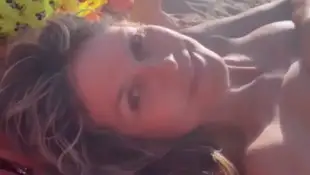 Heidi Klum oben ohne