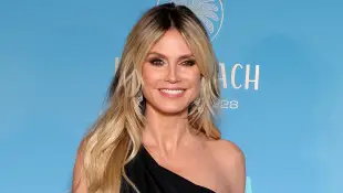 heidi klum heiß sexy america's got talent glitzer kleid beine haut