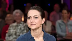 MDR - Riverboat. Schauspielerin Henriette Richter-Röhl anläßlich der Aufzeichnung der MDR - Talkshow Riverboat am 28.04.
