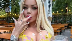 katja krasavice dirndl heiß sexy hot brüste