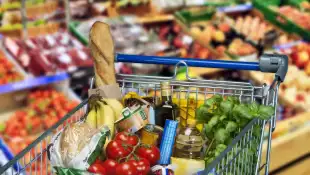 Lebensmittel im Supermarkt