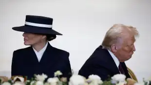 Melania Trump zog mit ihrem Hut bei der Amtseinführung alle Blicke auf sich