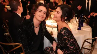 Timothée Chalamet und Kylie Jenner bei den Golden Globes 2024