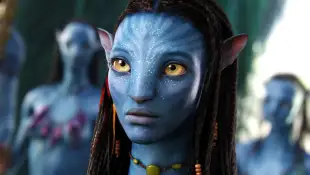 Zoe Saldana in "Avatar"