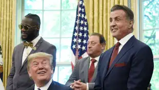 Donald Trump und Sylvester Stallone 2018