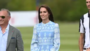 Herzogin Kate trick lange beine polo