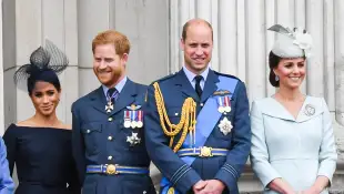 Herzogin Meghan, Prinz Harry, Prinz William und Herzogin Kate